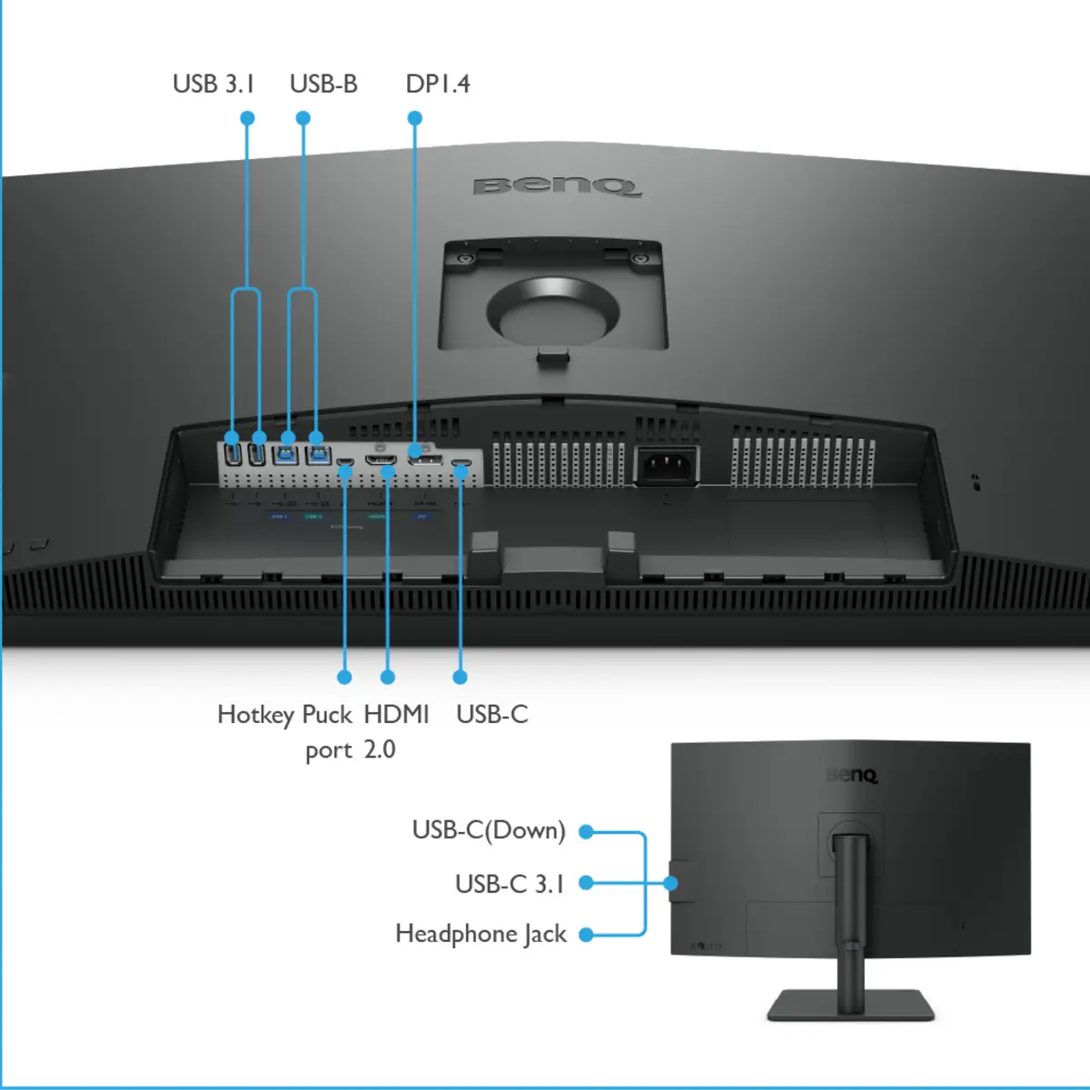 PD3205U81,28cm (32") 3840x2160 Pixel 4 ms 350 cd/m² Schwarz matt
