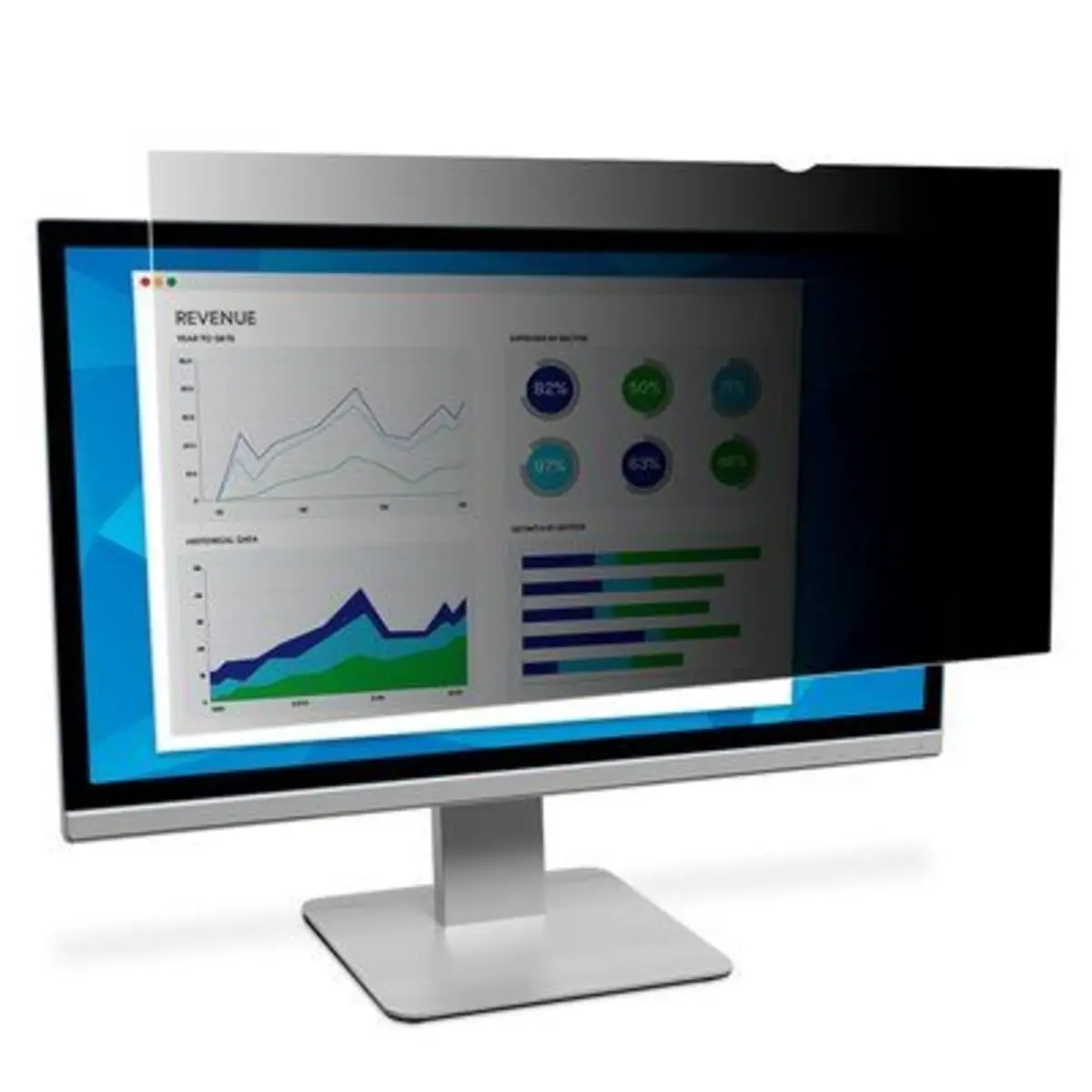 Blickschutzfilter für 55,9cm (22") Breitbild-Monitor 16:10 Schwarz
