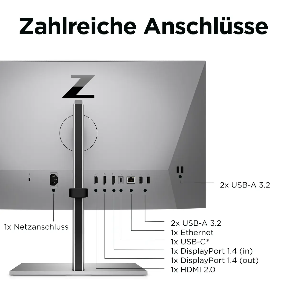 HP Z24m G3 60,5 cm (23.8") 2560x1440 Pixel 1000:1 400cd/m² 5ms