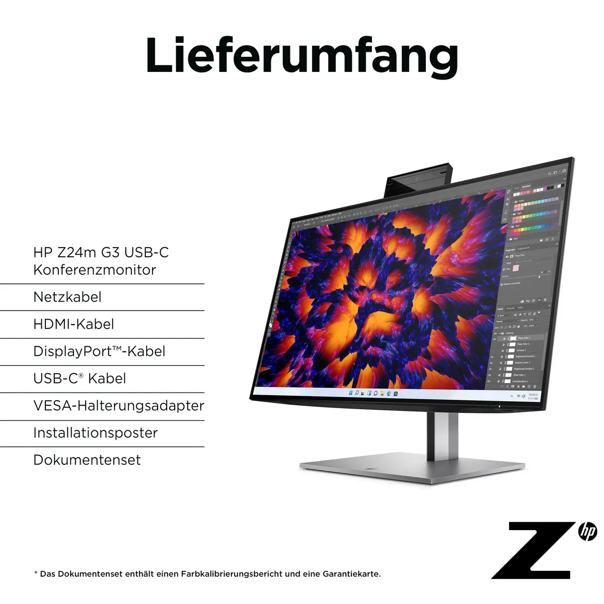 HP Z24m G3 60,5 cm (23.8") 2560x1440 Pixel 1000:1 400cd/m² 5ms