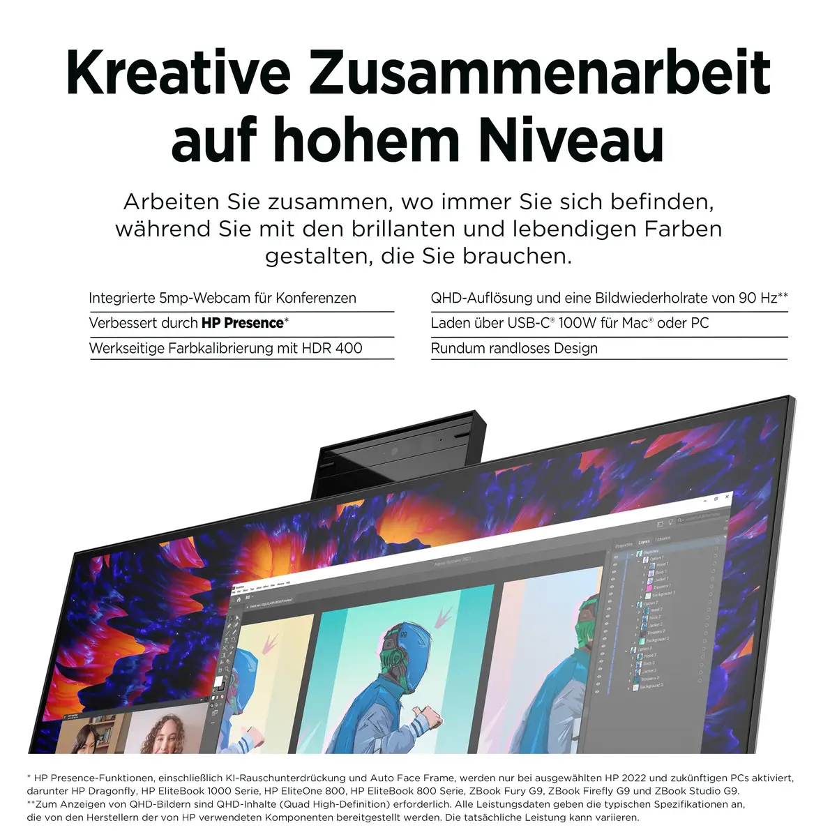 HP Z24m G3 60,5 cm (23.8") 2560x1440 Pixel 1000:1 400cd/m² 5ms