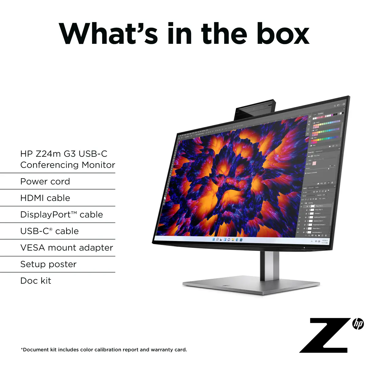 HP Z24m G3 60,5 cm (23.8") 2560x1440 Pixel 1000:1 400cd/m² 5ms