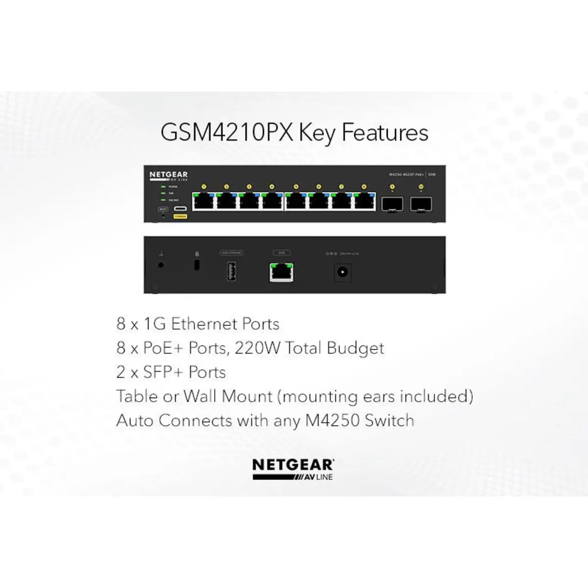 AV Line M4250-9G1F-PoE+ - Switch