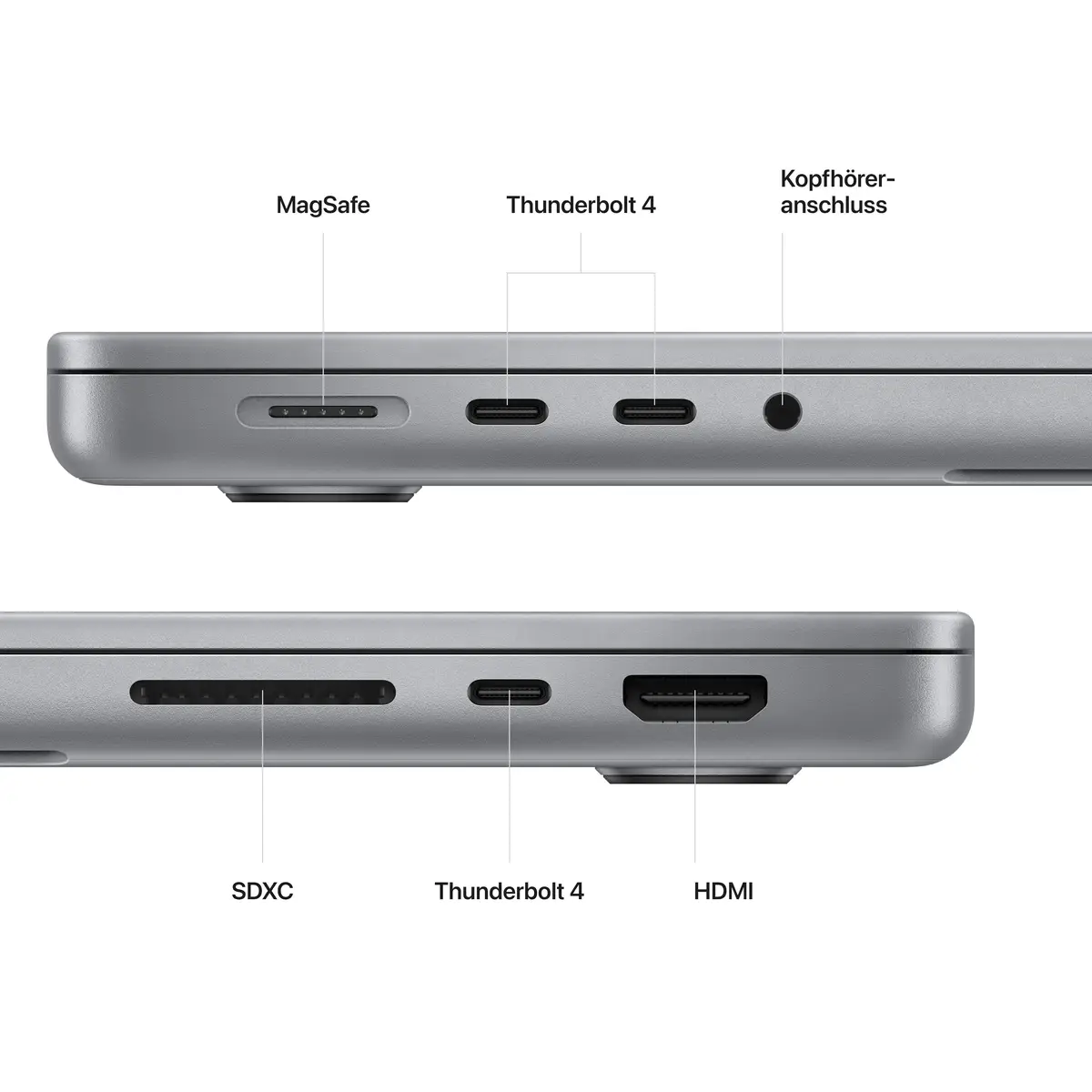 MacBook Pro Apple M2 Pro 12-Core CPU 19-Core GPU Deutsch 16GB RAM 1TB SSD 35,6 cm (14") Spacegrau