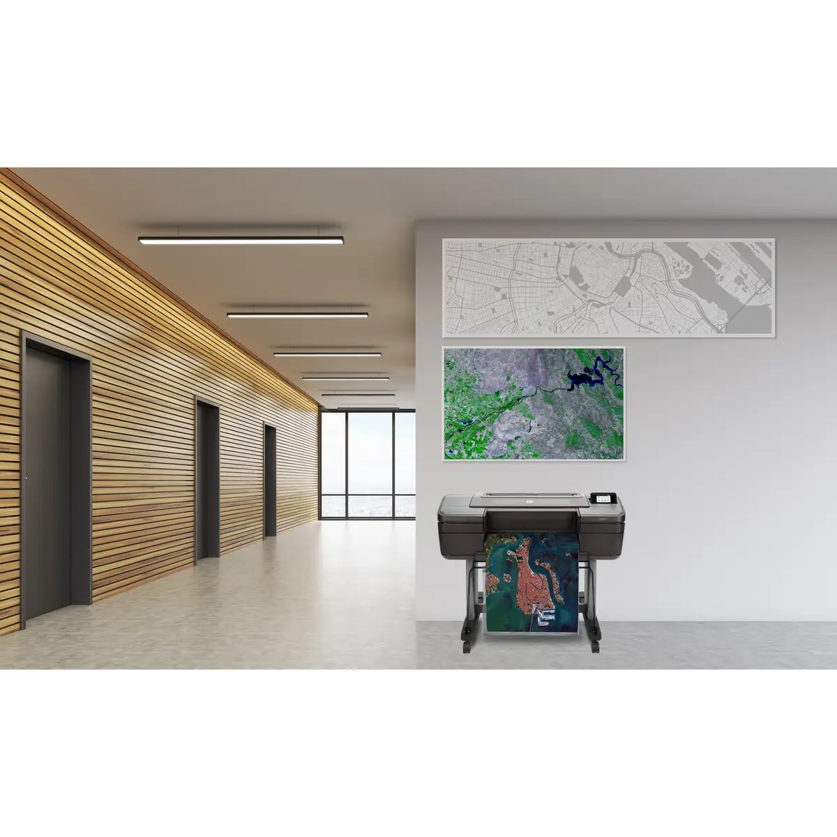 DesignJet Z6dr PostScript mit V-Trimmer 1118 mm (44") Großformatdrucker Farbtintenstrahldrucker 2400x1200dpi