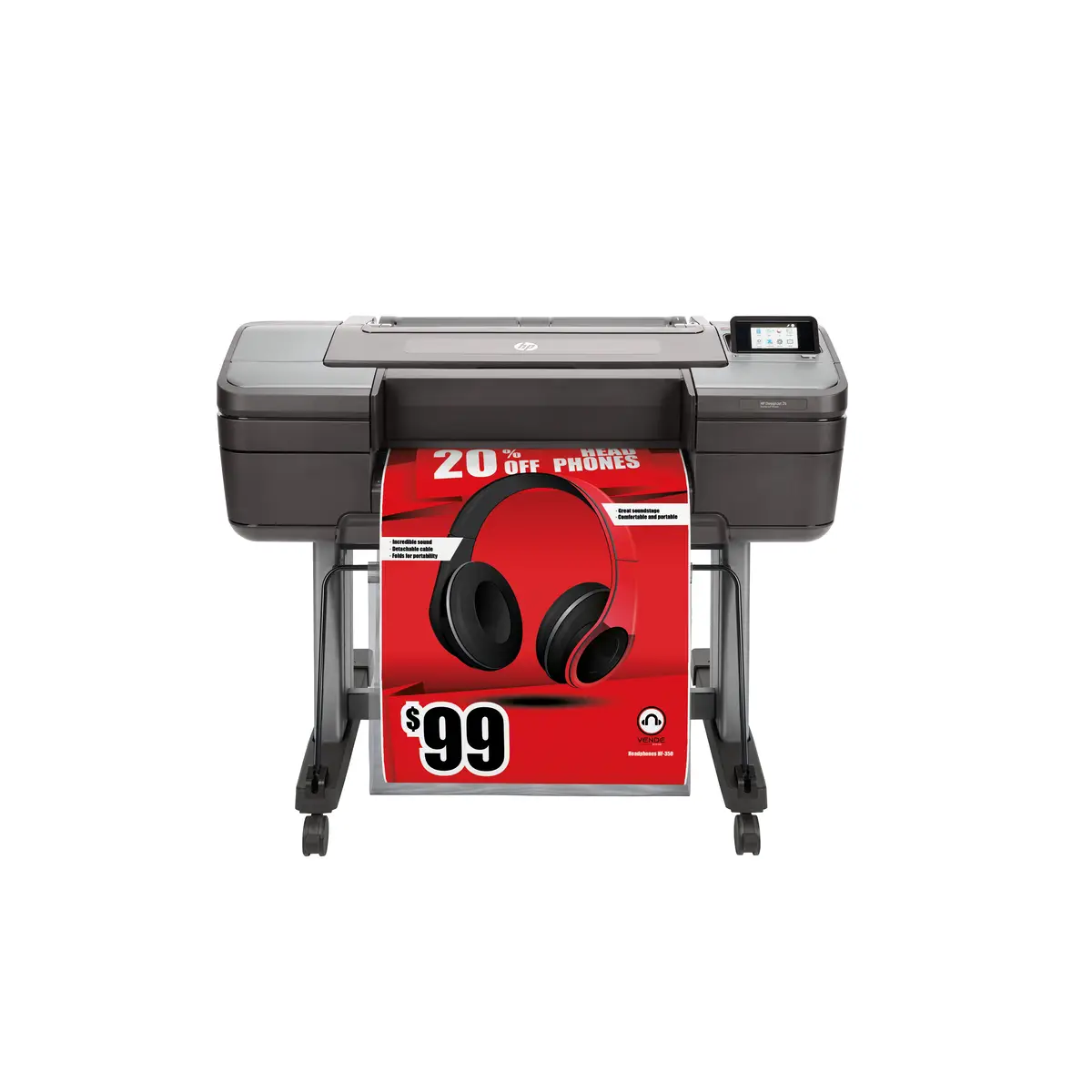 DesignJet Z6dr PostScript mit V-Trimmer 1118 mm (44") Großformatdrucker Farbtintenstrahldrucker 2400x1200dpi