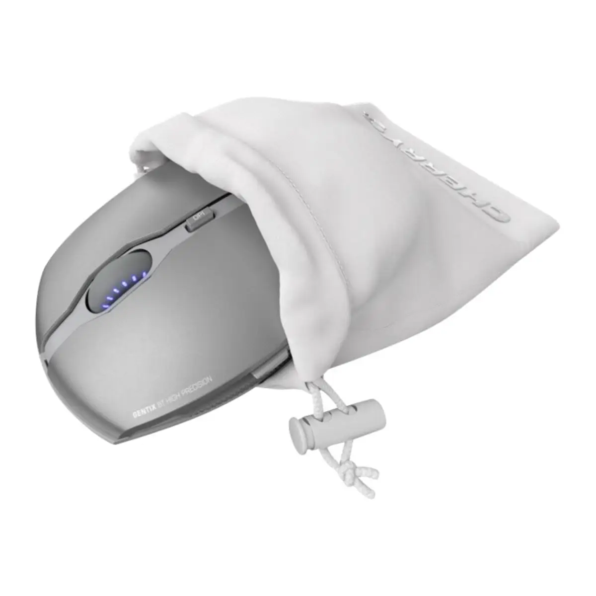 GENTIX BT Mouse Optisch 7 Tasten Frosted Silver