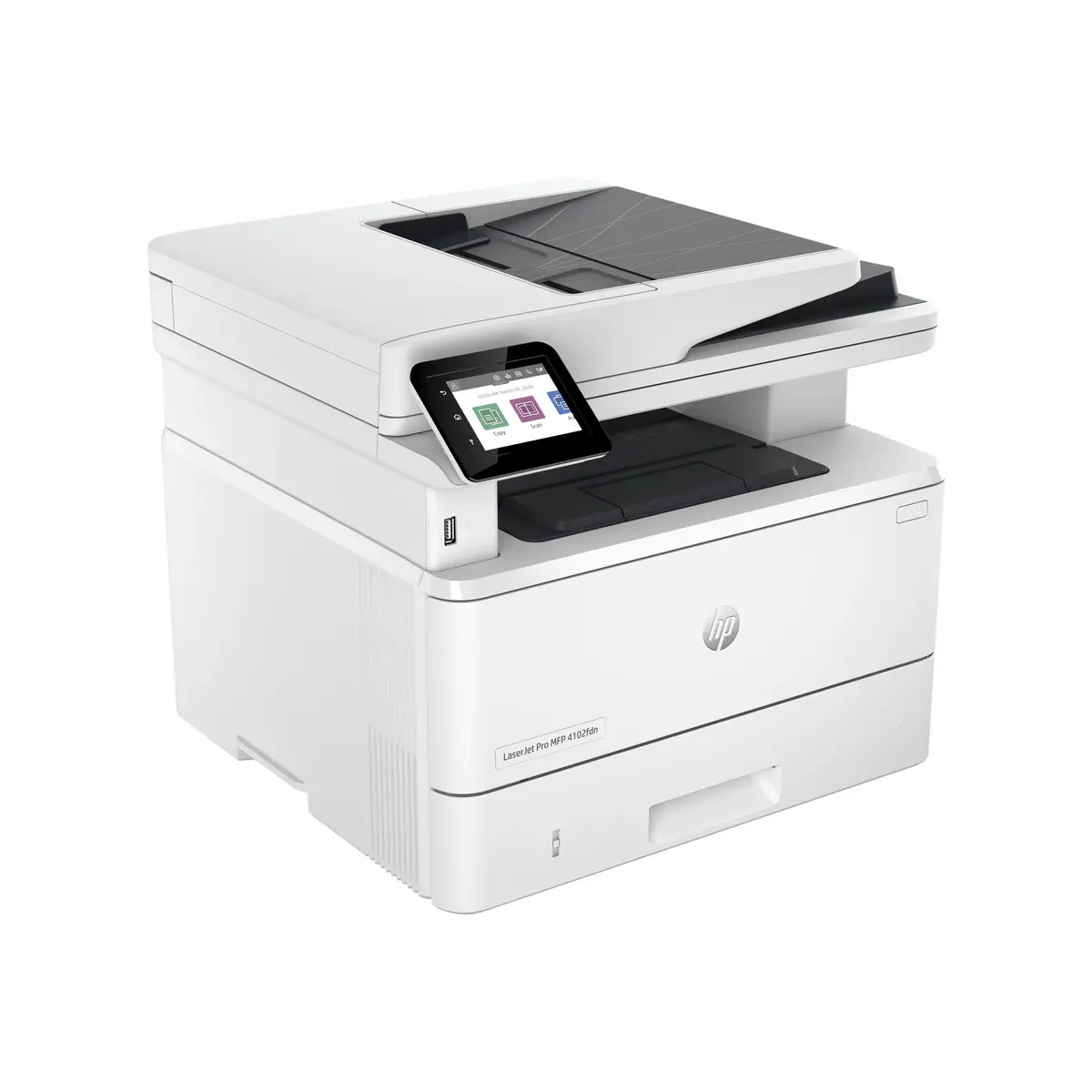 LaserJet Pro MFP 4102fdn Multifunktionsdrucker Laser s/w bis zu 38 Seiten/Min. (Kopieren) bis zu 40 Seiten/Min. (Drucken) 350 Blatt USB USB 2.0 Gigabit LAN USB-Host