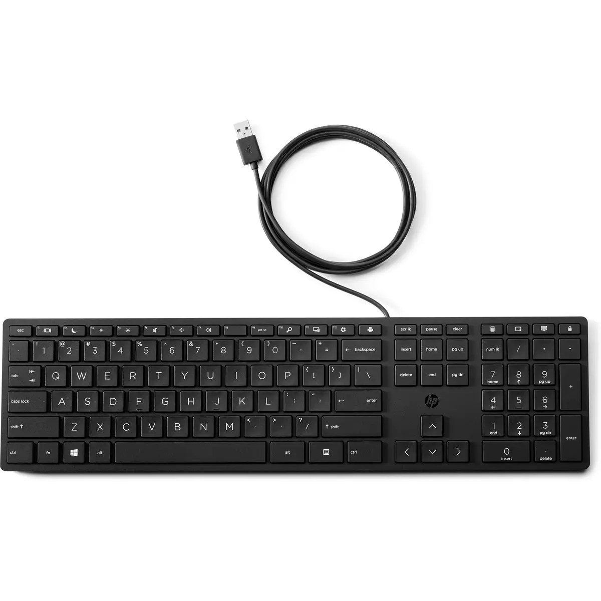 HP Desktop 320K USB Schwarz Layout Englisch 12 Stück