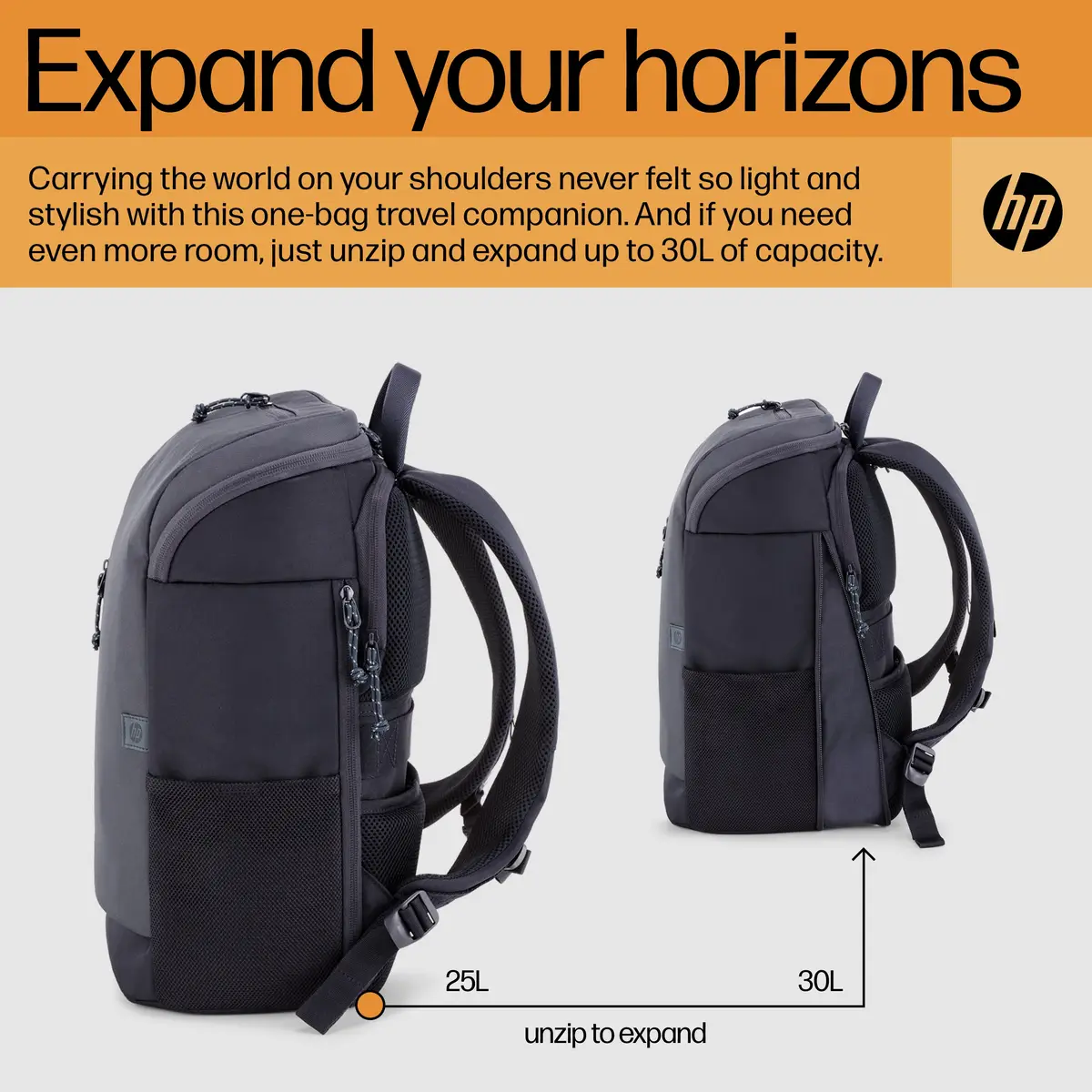 Travel 25 Liter 15,6 Zoll Laptop-Rucksack (Iron Grey), 39,6 cm (15.6"), 860 g