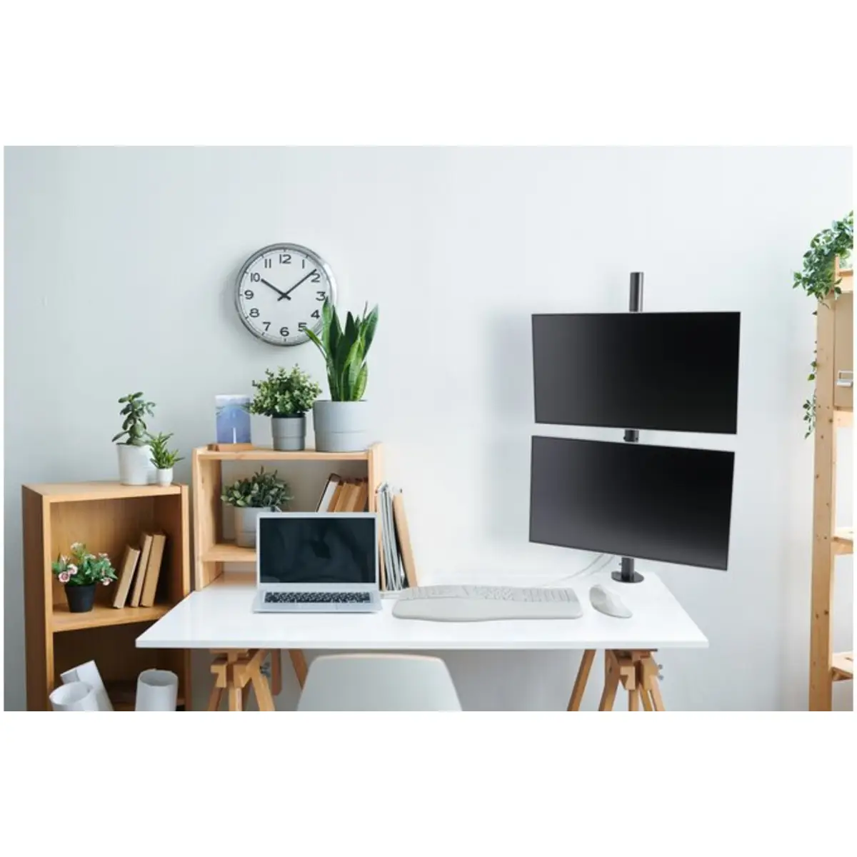 Vertikaler Dual Monitorarm