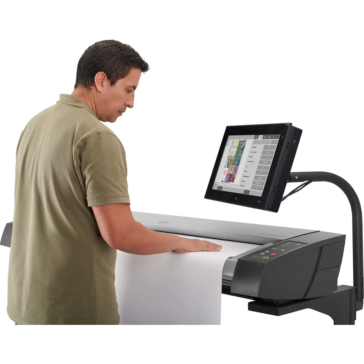 HP HD PRO 2 42-in Scanner mit Vorlageneinzug A0 1200x1200 dpi* *