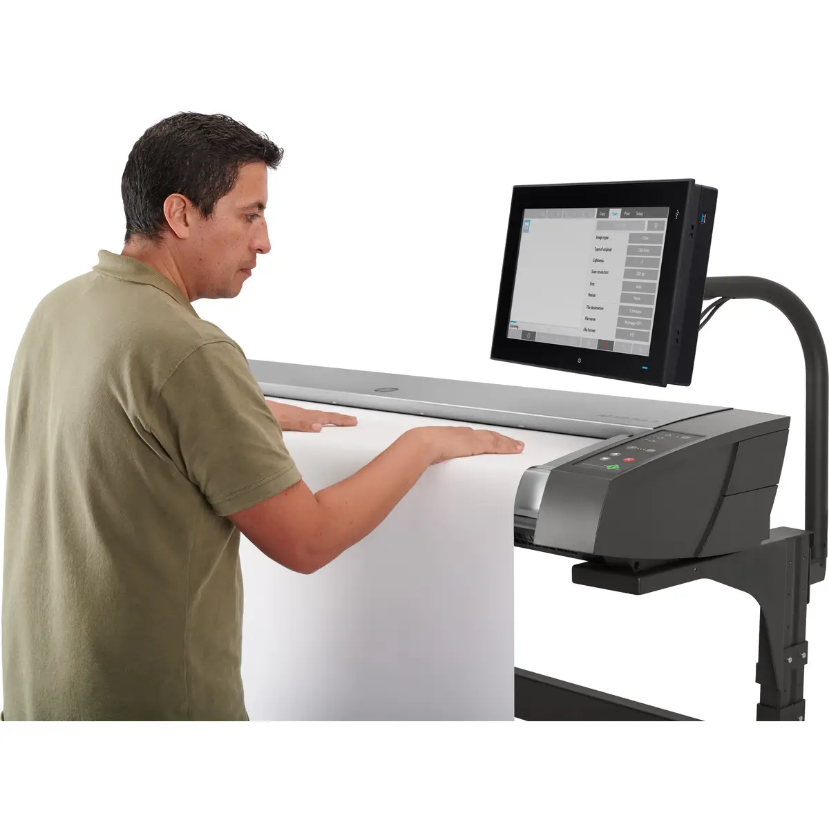 HP HD PRO 2 42-in Scanner mit Vorlageneinzug A0 1200x1200 dpi* *