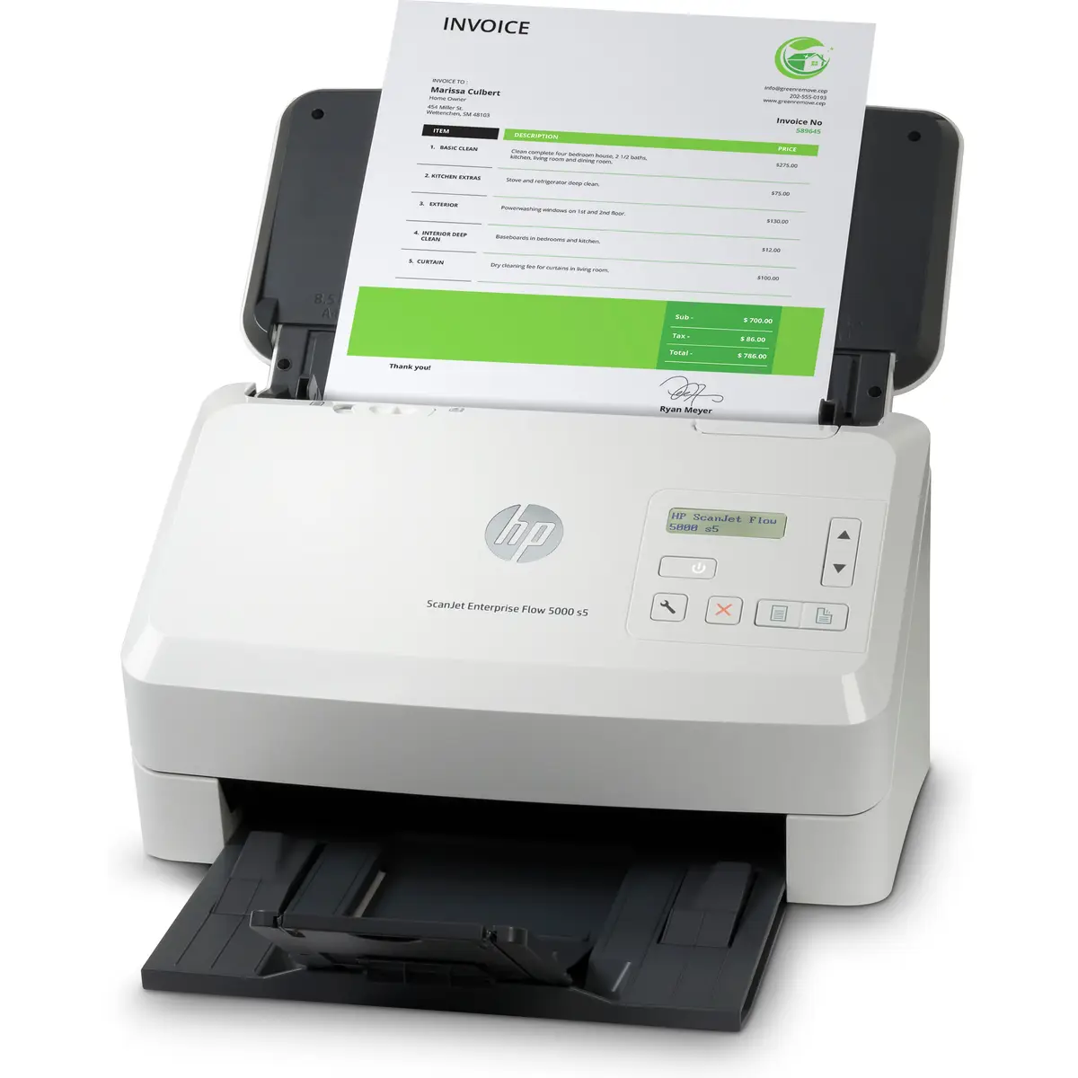 ScanJet Enterprise Flow 5000 s5 Scanner mit Vorlageneinzug A4 600x600 dpi