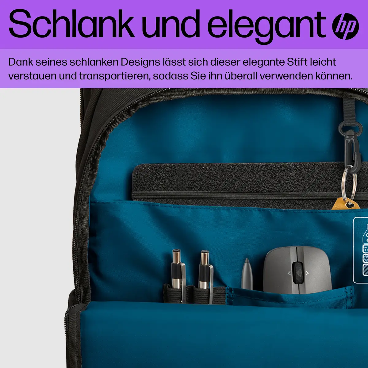 Slim Digitaler Stift 2 Tasten Grau