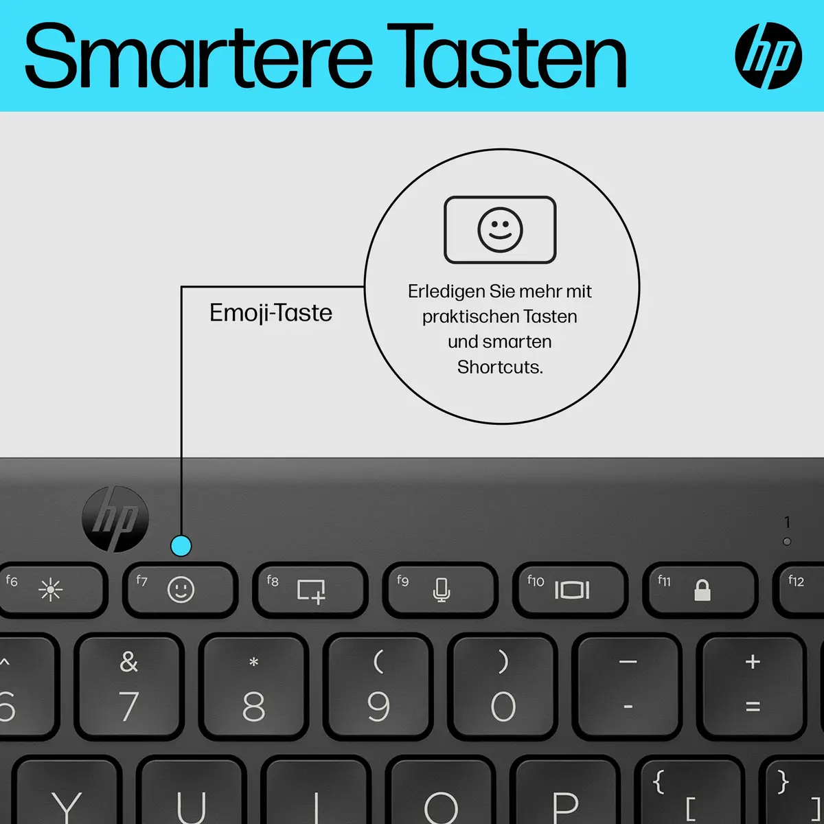 355 Compact Multi-Device Wireless Tastatur Layout Deutsch Schwarz