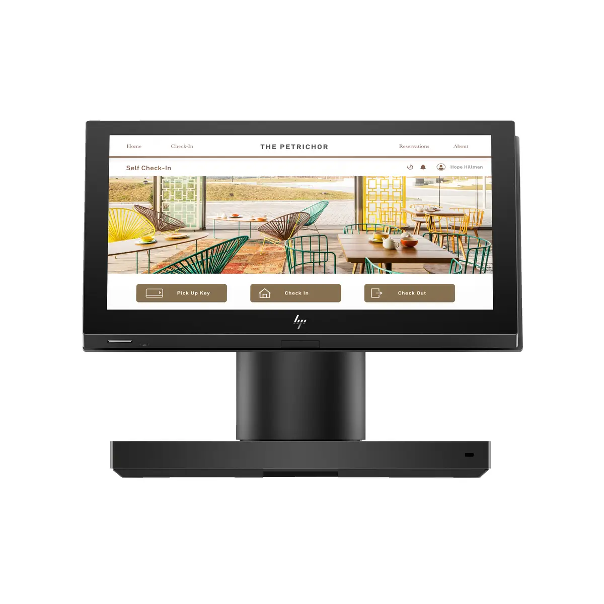 HP Engage One Essential All-in-One Intel Celeron N6211 1,2GHz 4GB DDR4 32GB Flash 35,6cm (14") Multi-Touch 1920x1080 Pixel Sound/LAN onboard Intel UHD Graphics WLAN Bluetooth NFC Android 11