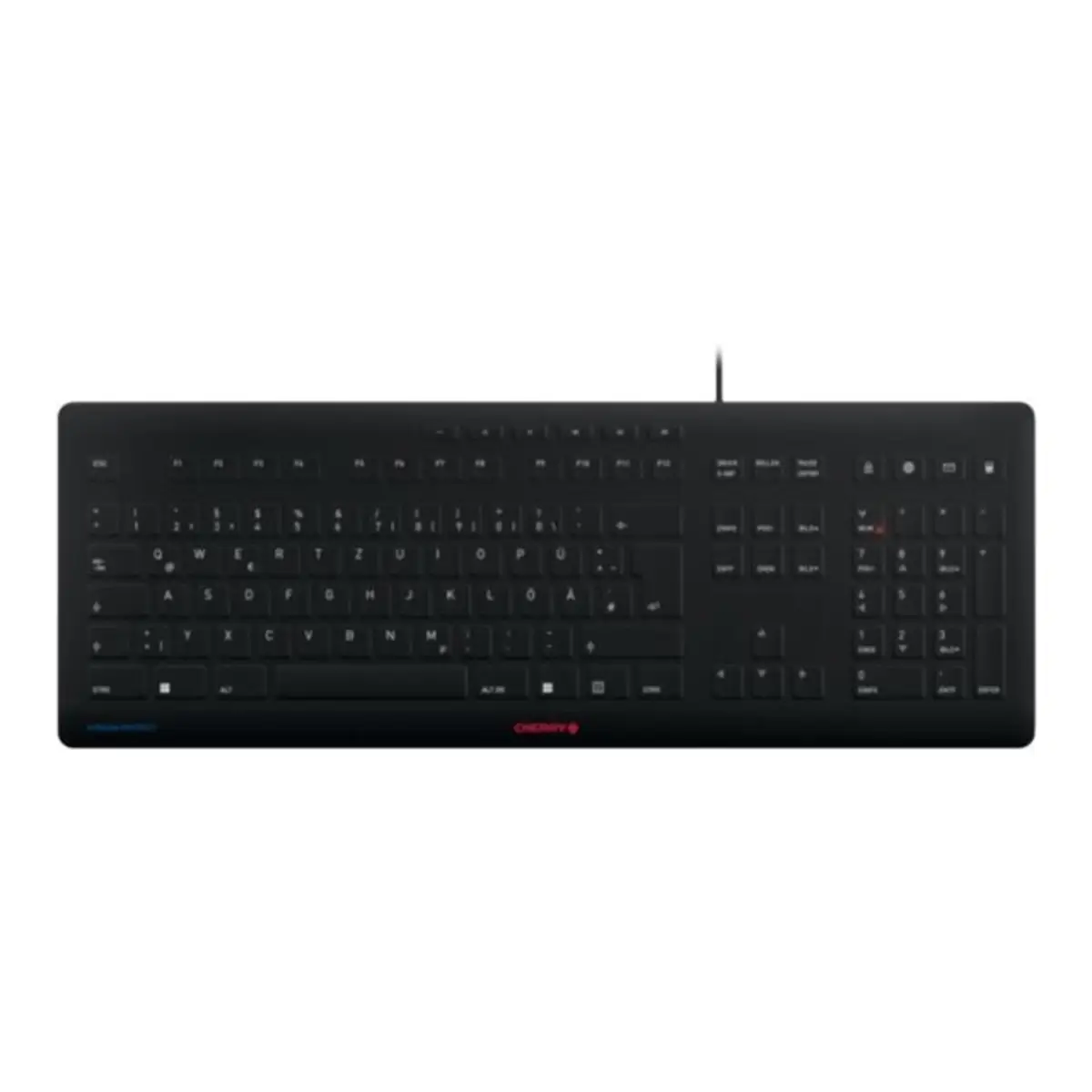 STREAM PROTECT Keyboard USB Layout US mit Euro-Symbol Schwarz