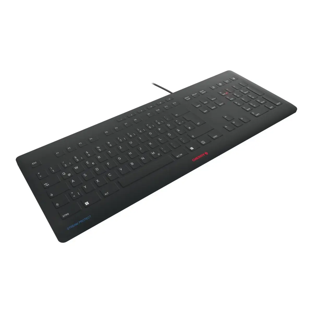 STREAM PROTECT Keyboard USB Layout Deutsch Schwarz