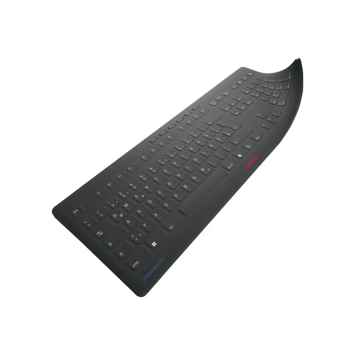 STREAM PROTECT MEMBRANE Tastatur-Abdeckung US-Englisch mit EURO-Symbol Schwarz