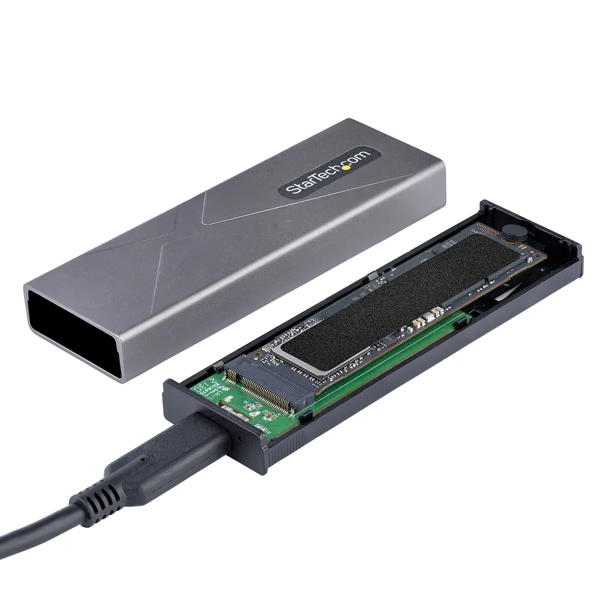 USB-C/A M.2 Externes Gehäuse für NVMe und SATA M.2 M/B+M key werkzeuglos