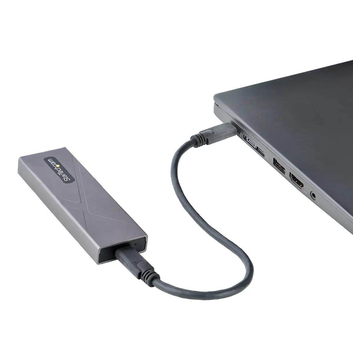 USB-C/A M.2 Externes Gehäuse für NVMe und SATA M.2 M/B+M key werkzeuglos