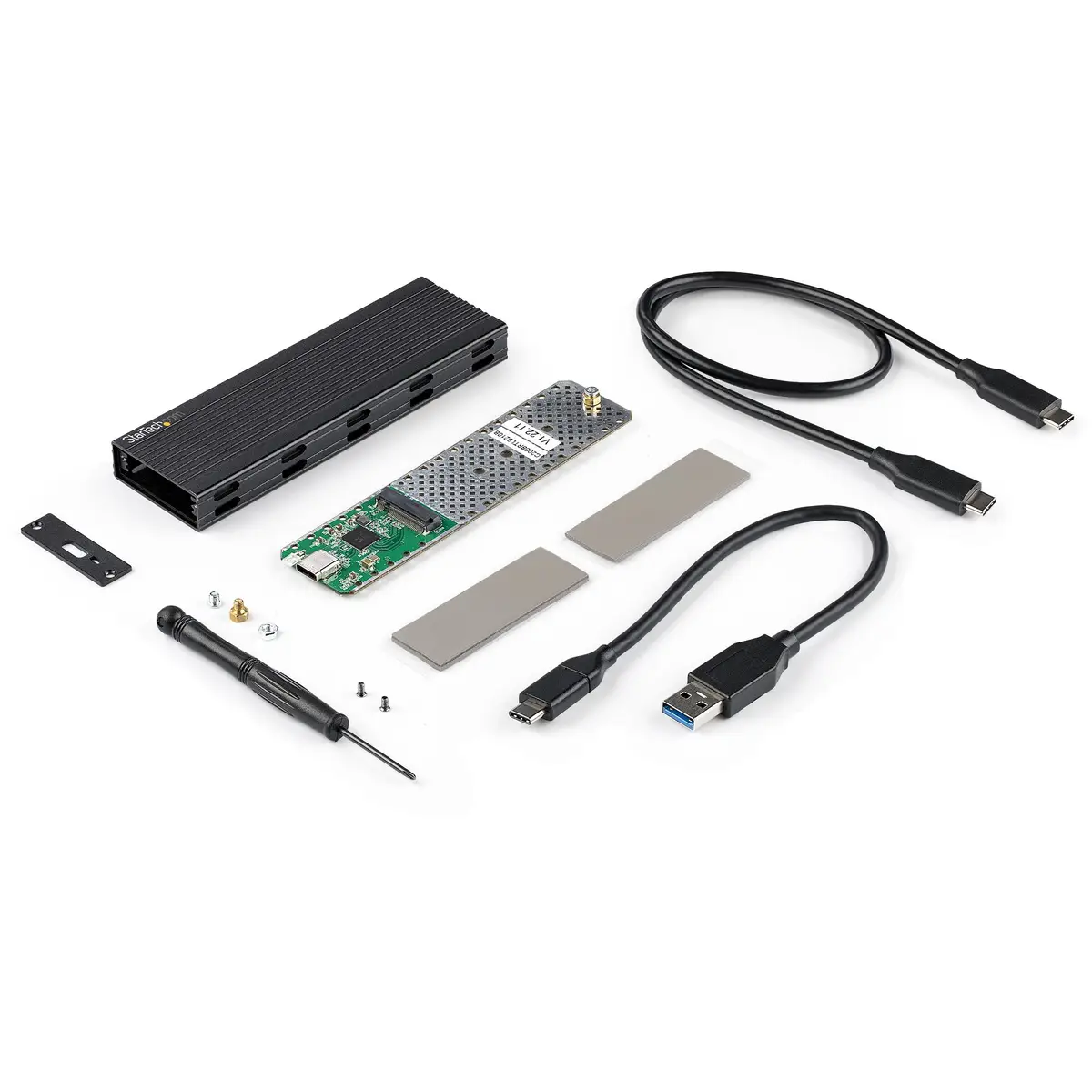 NVMe SSD Gehäuse USB-C 10 Gbit/s auf M.2 NVMe od. M.2 SATA Externes Laufwerk