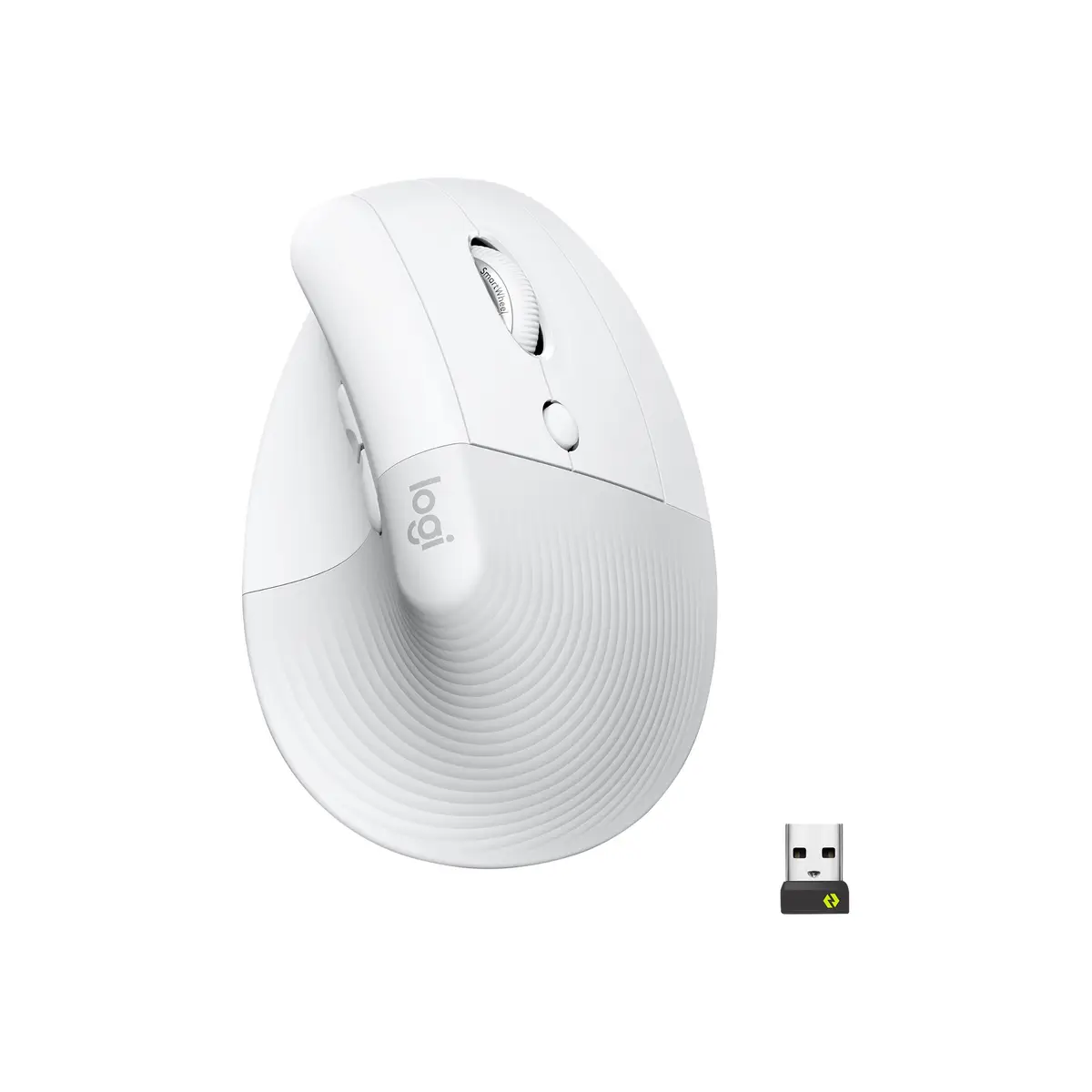 Lift for Business Vertikale Mouse kabellos 6 Tasten Off-White