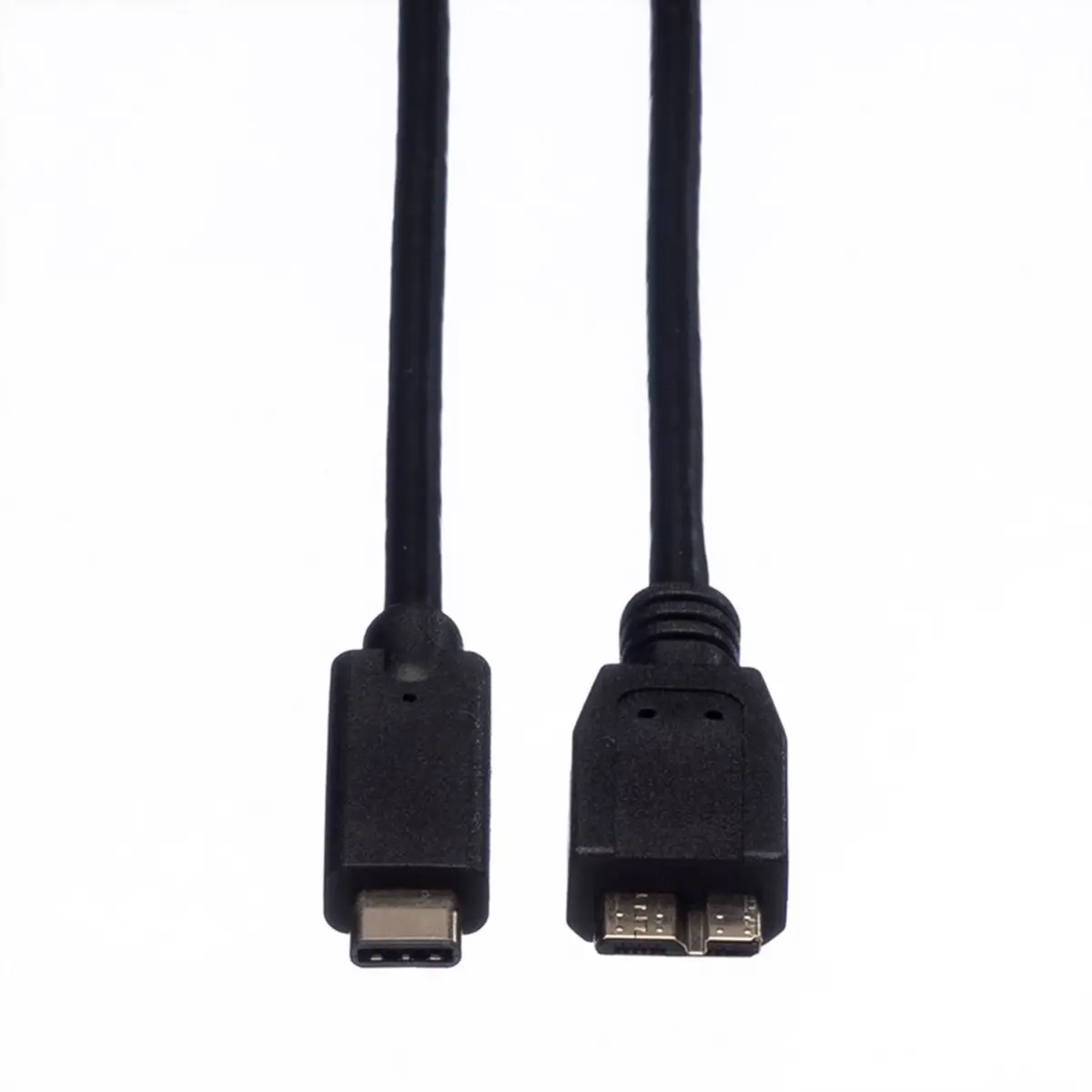 USB Kabel USB-C/MicroUSB-B Stecker/Stecker Schwarz 1m
