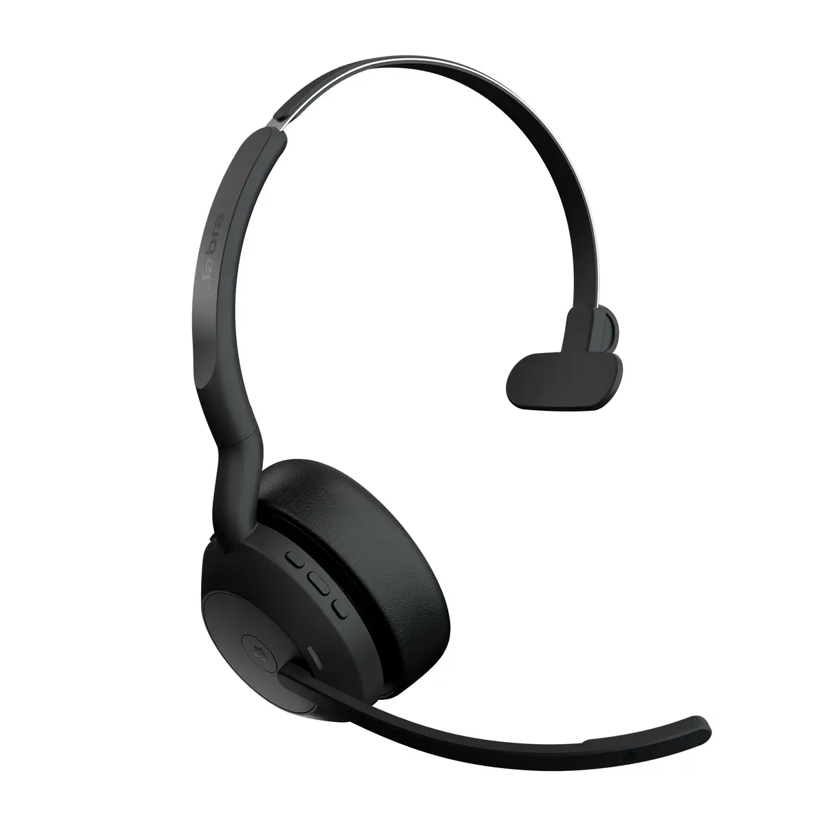 Evolve2 55 MS Mono Headset On-Ear Bluetooth Adapter USB-C via Bluetooth Schwarz