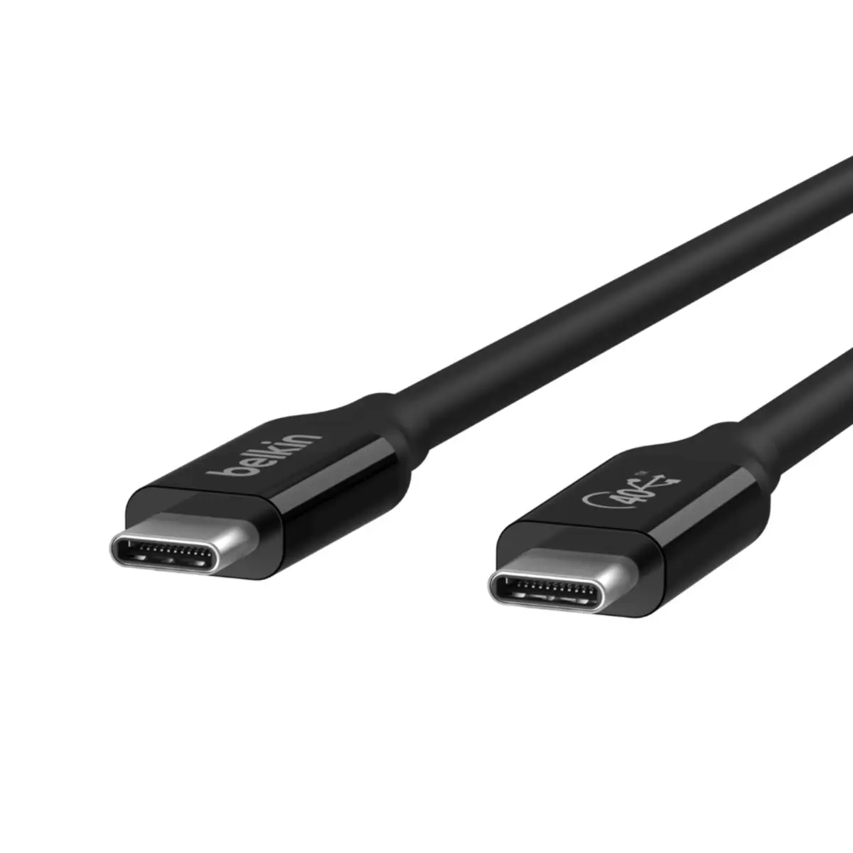 CONNECT USB-Kabel 80cm 24 pin USB-C (M) zu 24 pin USB-C (M) USB 2.0 / USB 3.2 / USB4 / Thunderbolt 3 USB-Stromversorgung (100 W) Schwarz