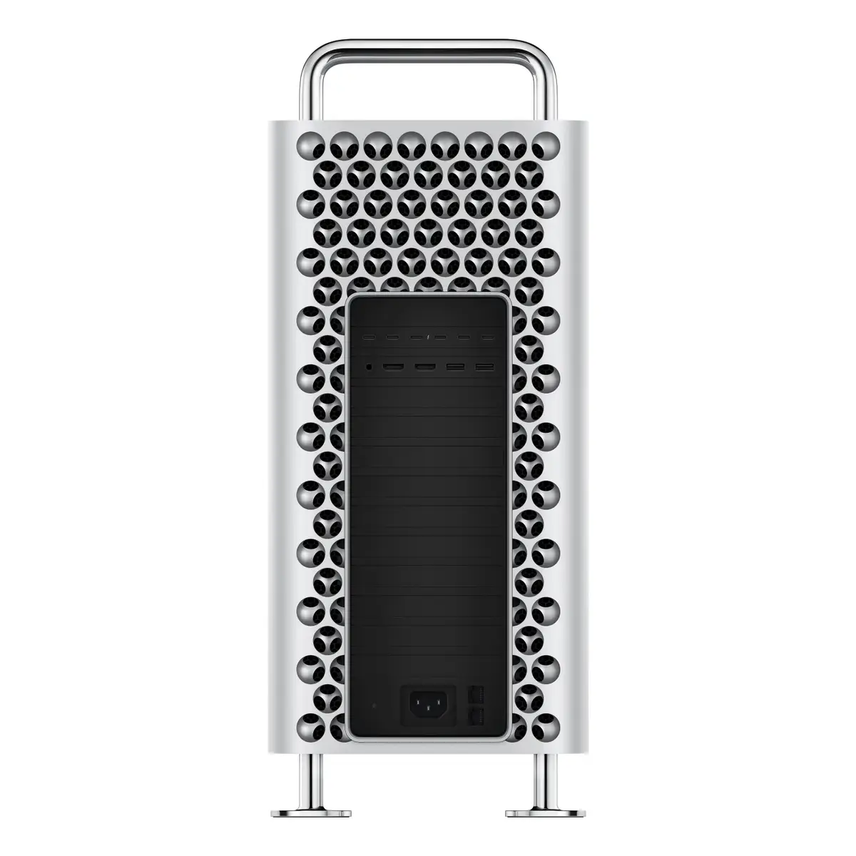 Mac Pro Apple M2 Ultra 24-Core CPU 60-Core GPU Deutsch 128GB RAM 8TB SSD Speicher Edelstahlrahmen mit Standfüßen