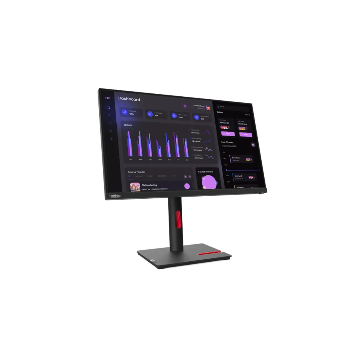 ThinkVision T24i-30 LED-Monitor 60.5 cm (23.8") 1920 x 1080 Full HD 1000:1 4 ms )