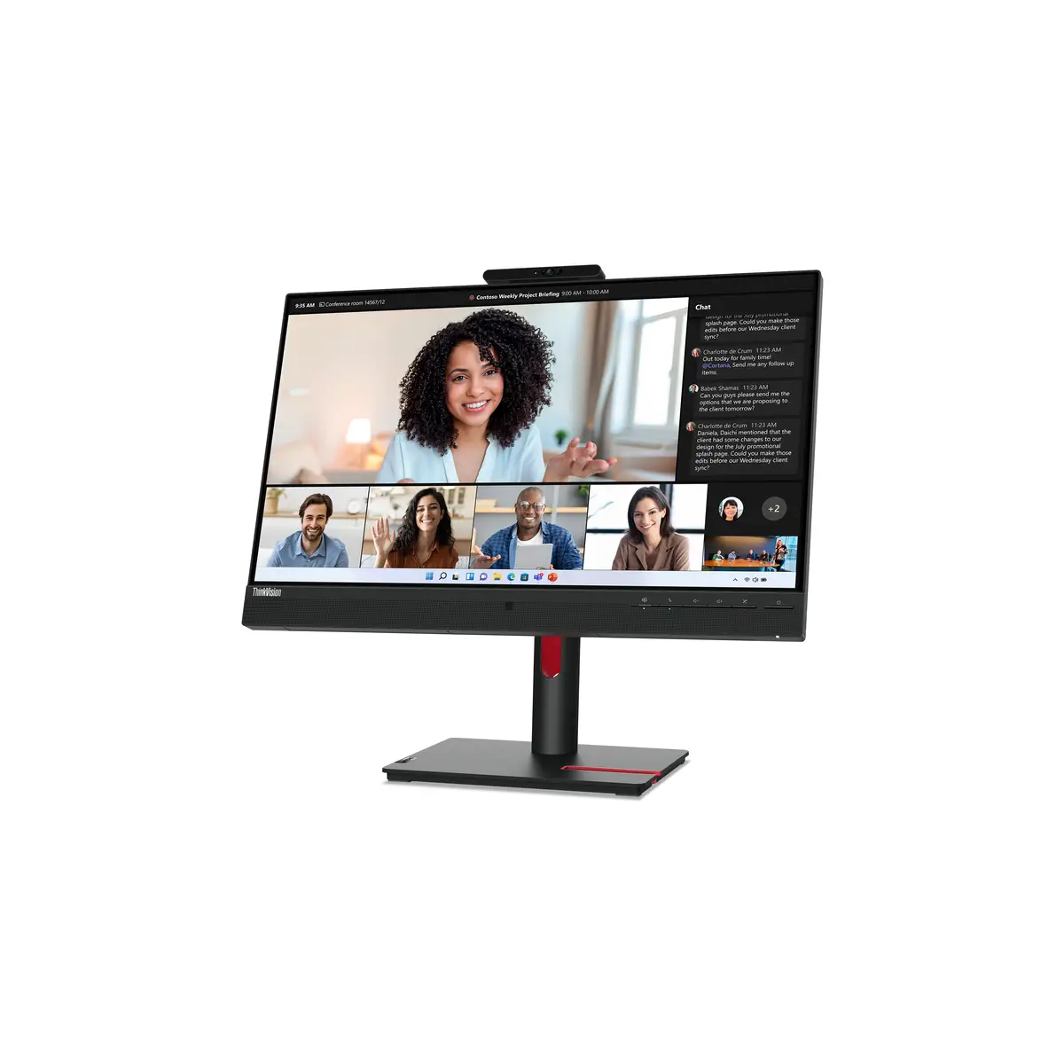 ThinkVision T24mv-30 LED-Monitor 61 cm (24") 1920 x 1080 Full HD (1080p) 250 cd/m² 1000:1 4 ms