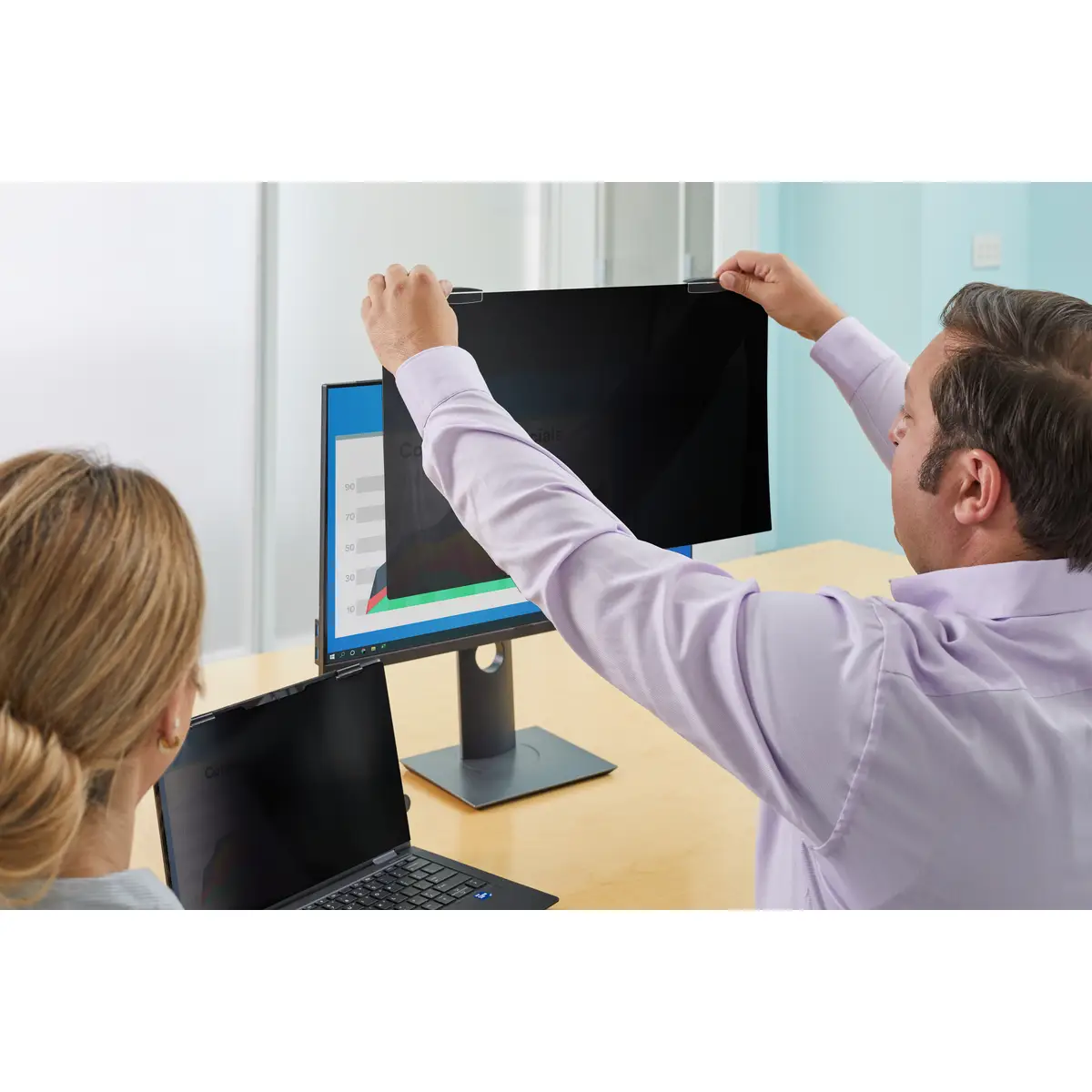 Blickschutzfilter für Bildschirme - entfernbar - magnetisch - 54.61cm (21.5")