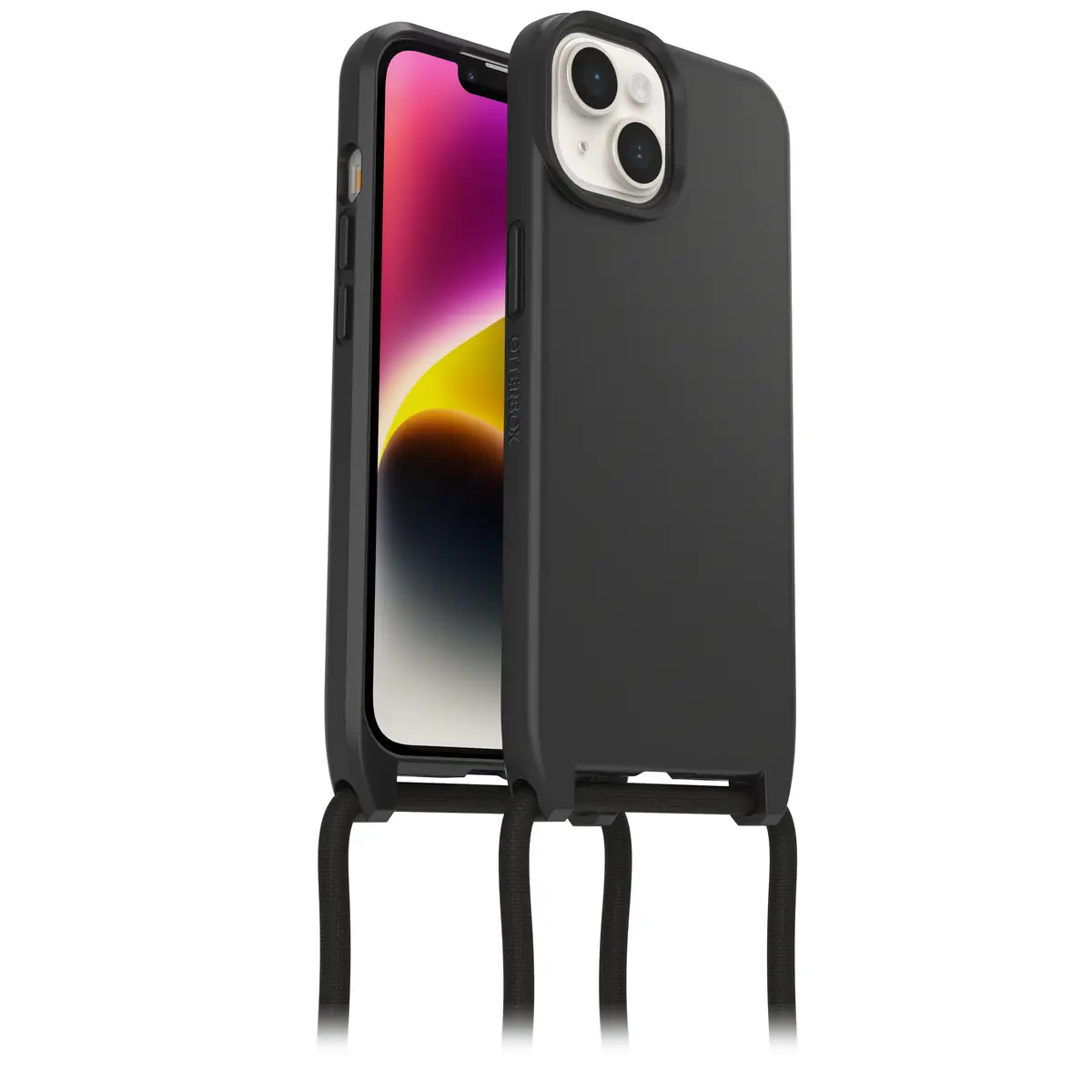 React Necklace Case MagSafe Apple iPhone 14 - black