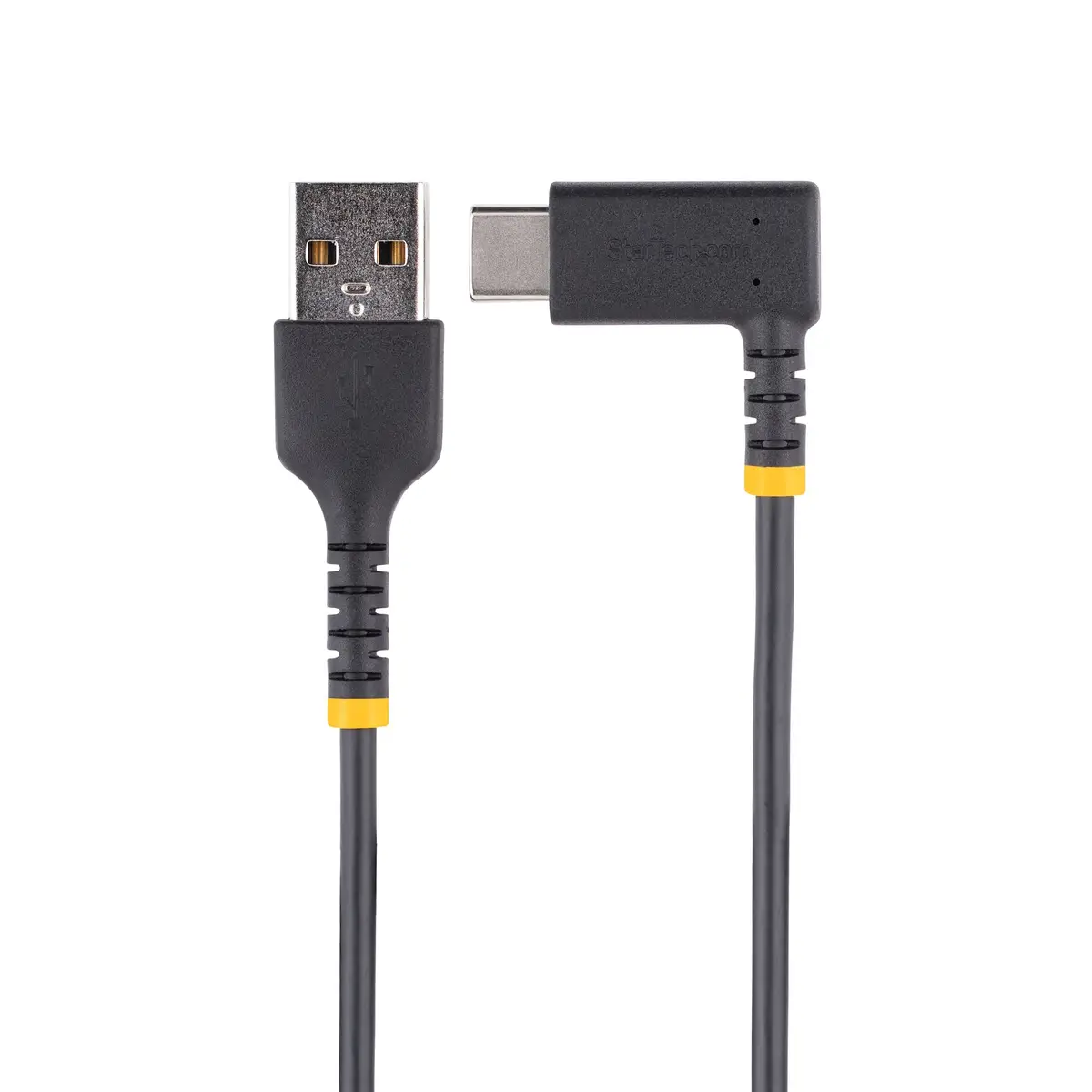 StarTech USB A to C Charging Cable Right Angle schwarz 30cm