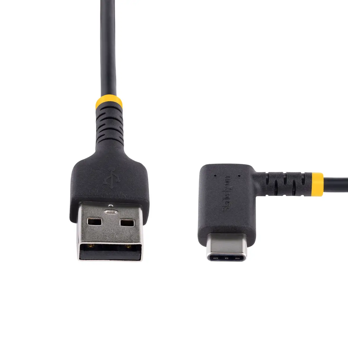 StarTech USB A to C Charging Cable Right Angle schwarz 30cm