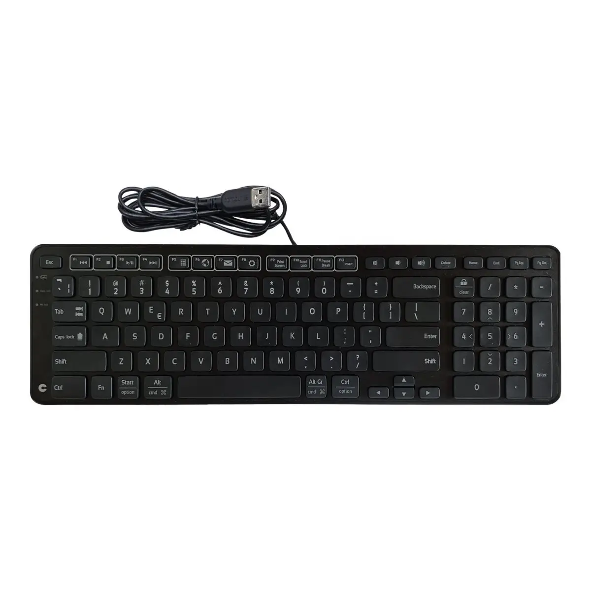 Balance Tastatur USB USA Schwarz