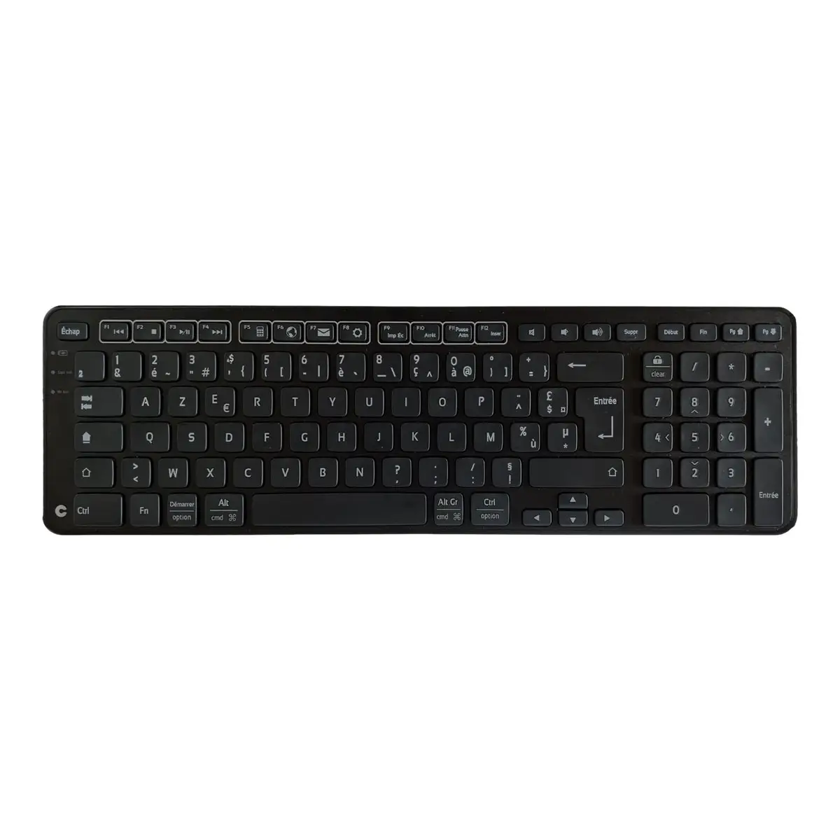 Balance Tastatur kabellos USB 2,4GHz Französisch Schwarz