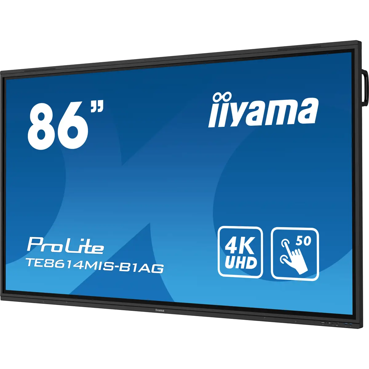 TE8614MIS-B1AG. Produktdesign: Interaktiver Flachbildschirm. Bildschirmdiagonale: 2,17 m (85.6"), Bildschirmtechnologie: LCD, Display-Auflösung: 3840 x 2160 Pixel, Helligkeit: 435 cd/m², HD-Typ: 4K Ultra