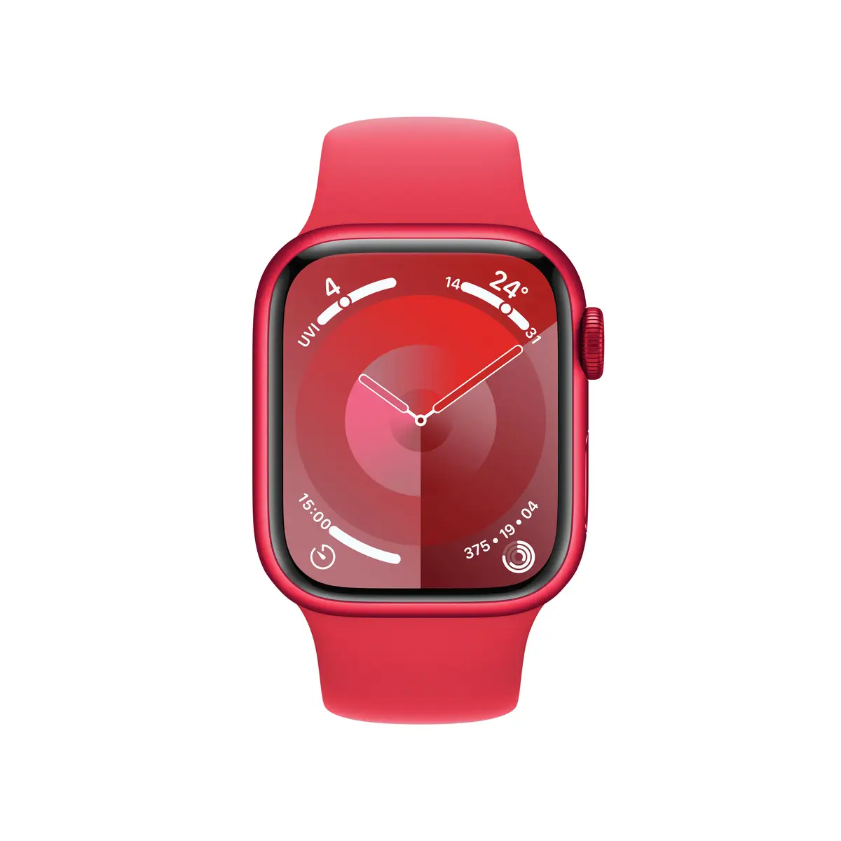 Watch S9 Aluminium 45mm Rot (Sportarmband rot) S/M
