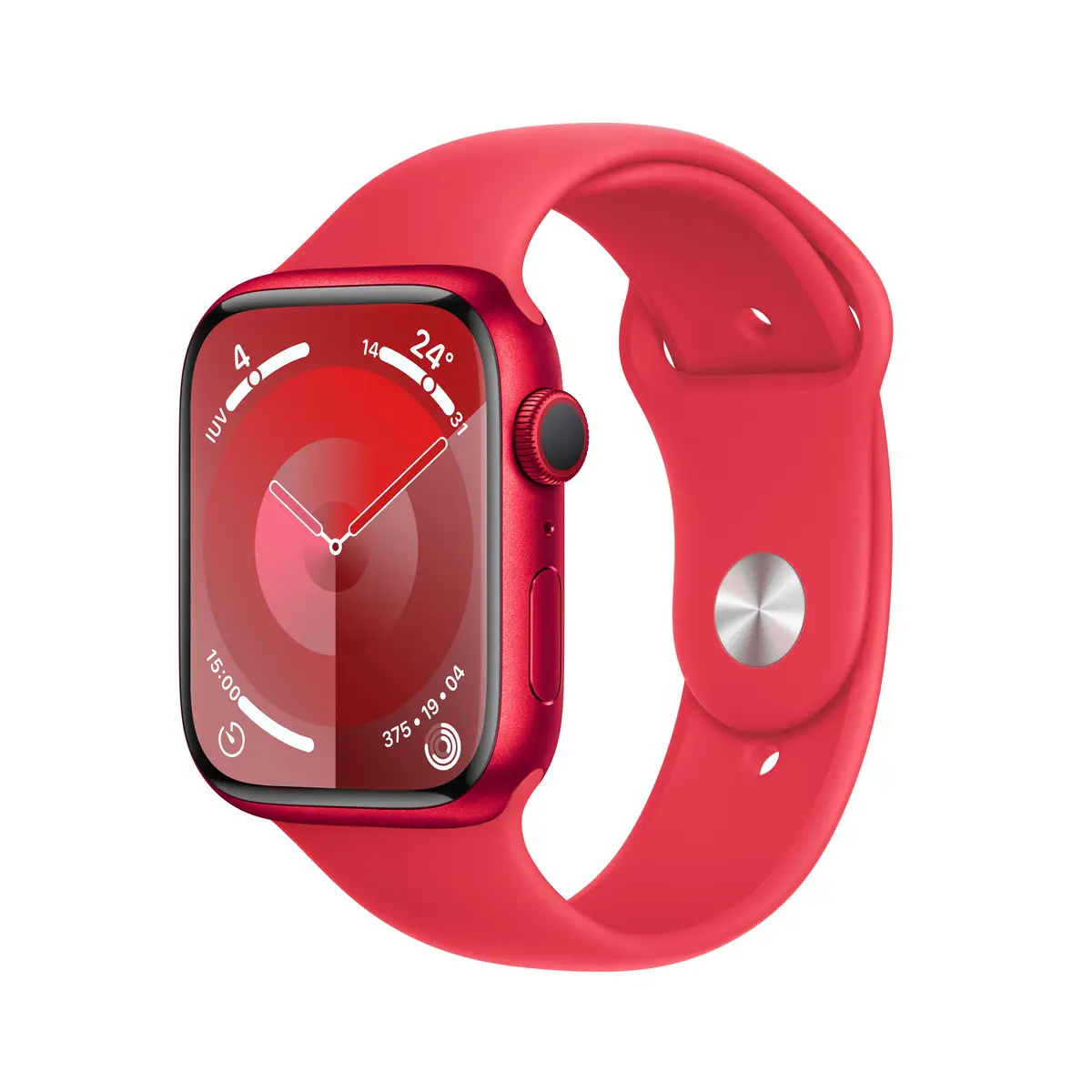 Watch S9 Aluminium 45mm Rot (Sportarmband rot) S/M