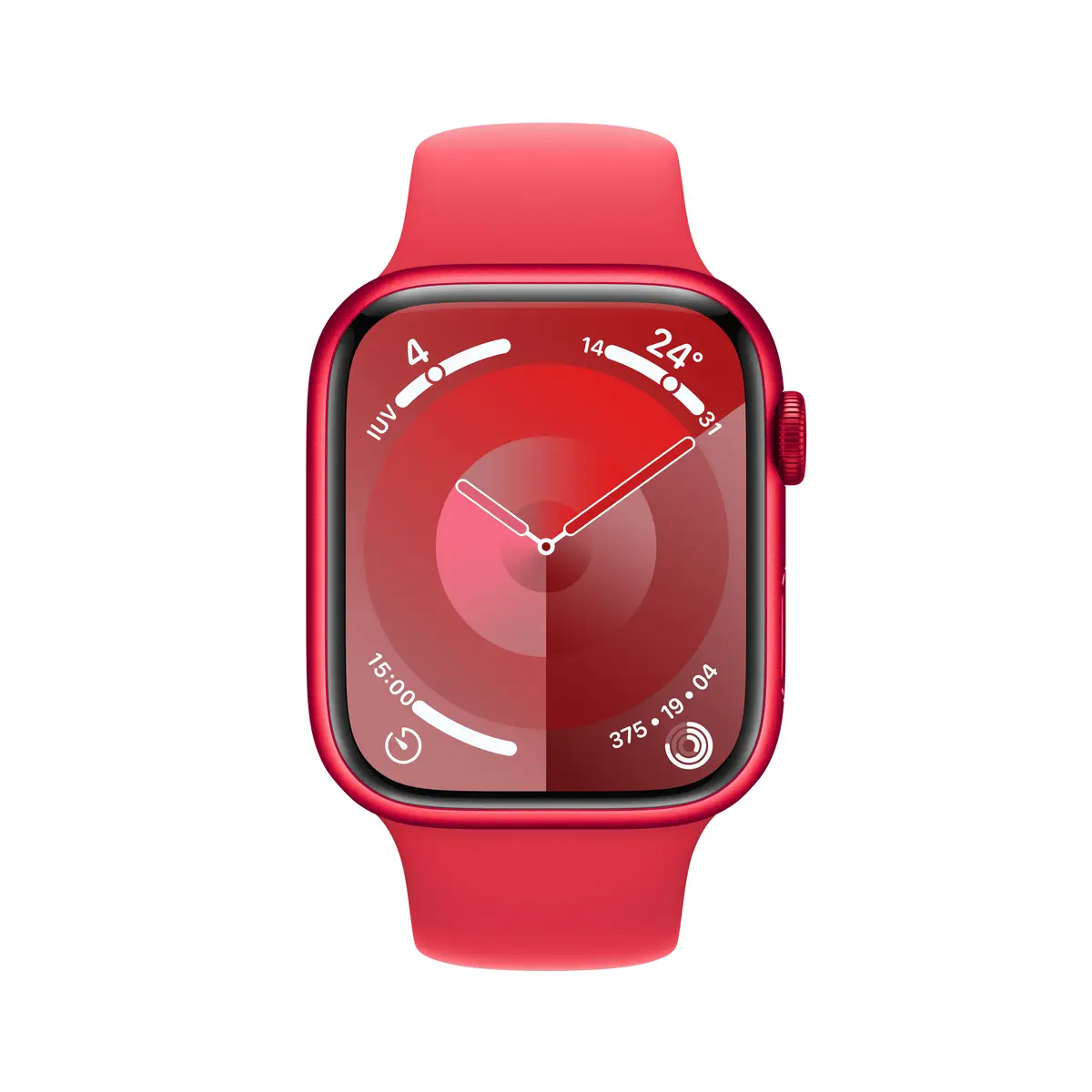 Watch S9 Aluminium 45mm Rot (Sportarmband rot) S/M