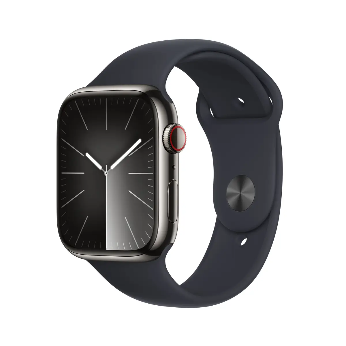 Watch S9 Edelstahl Cellular 45mm Graphit (Sportarmband mitternacht) S/M