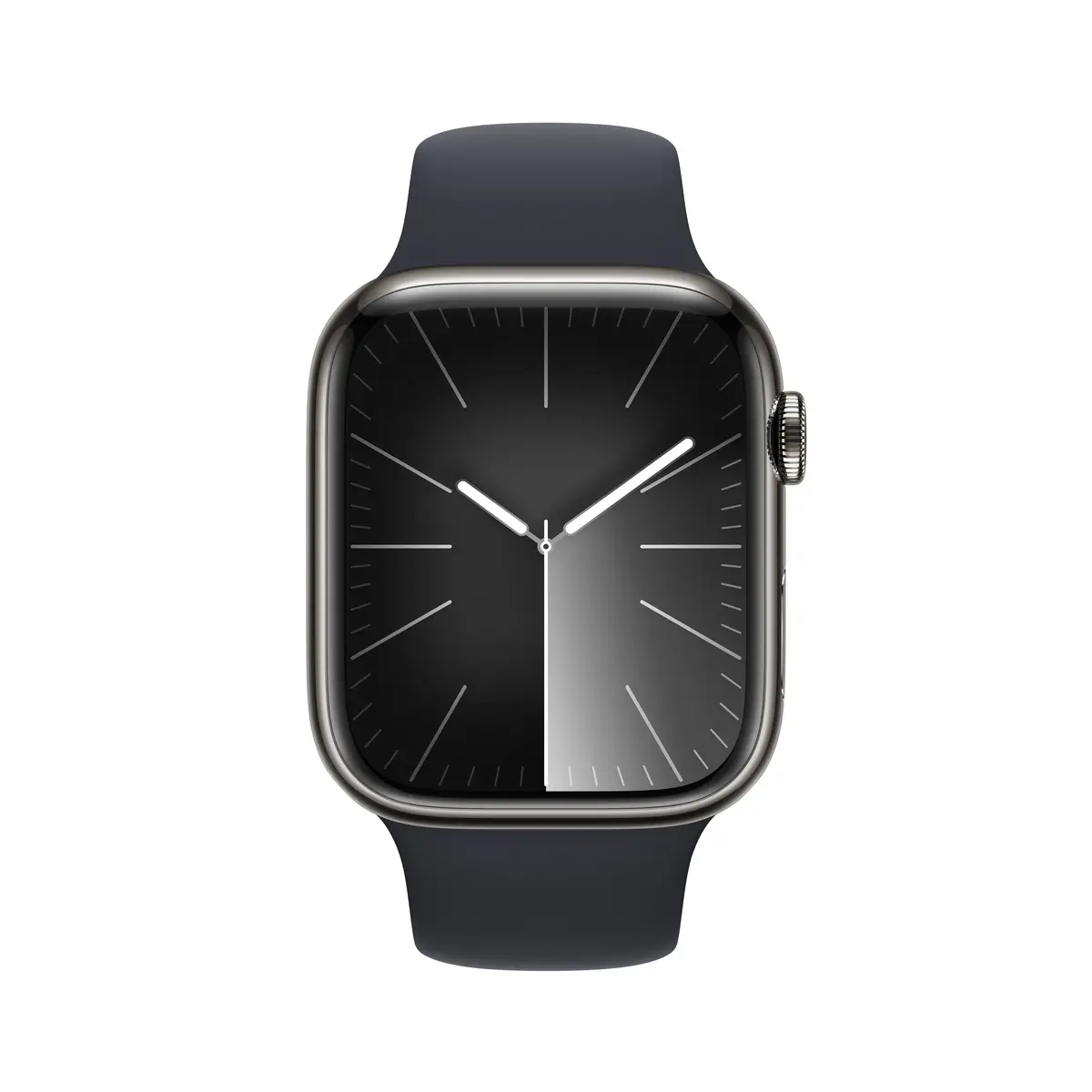 Watch S9 Edelstahl Cellular 45mm Graphit (Sportarmband mitternacht) S/M