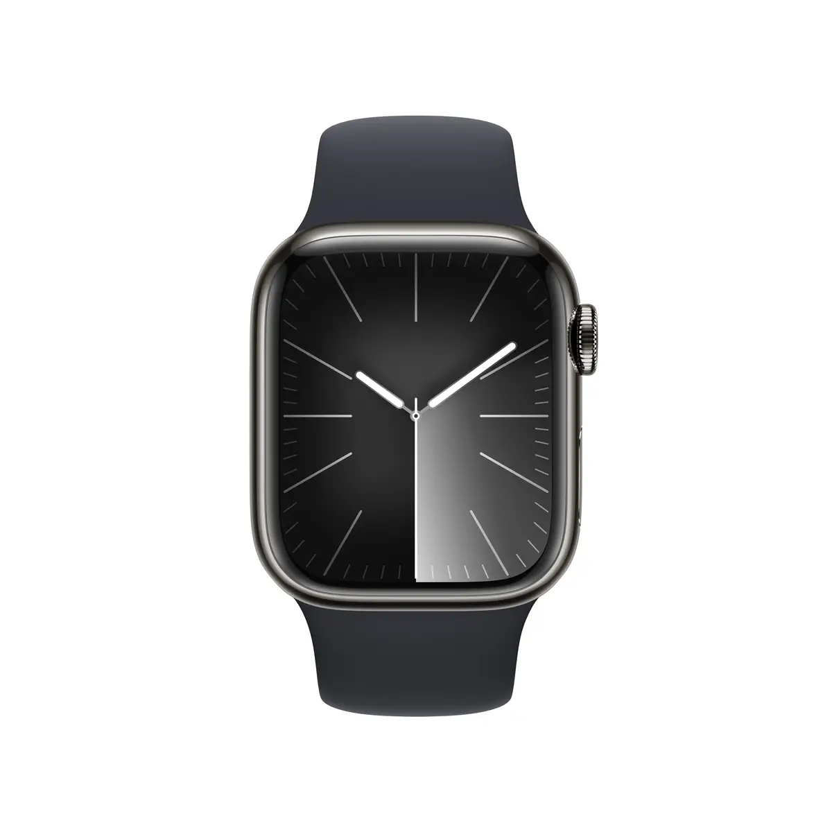Watch S9 Edelstahl Cellular 41mm Graphit (Sportarmband mitternacht) S/M