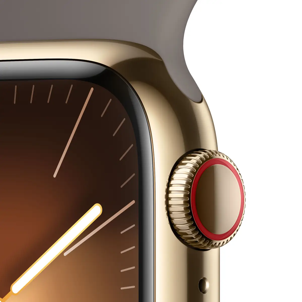 Watch S9 Edelstahl Cellular 41mm Gold (Sportarmband tonbraun) M/L