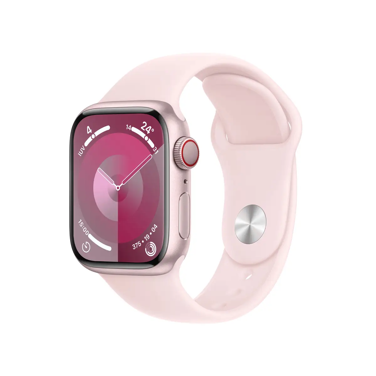 Watch S9 Aluminium Cellular 41mm Rose (Sportarmband hellrosa) M/L
