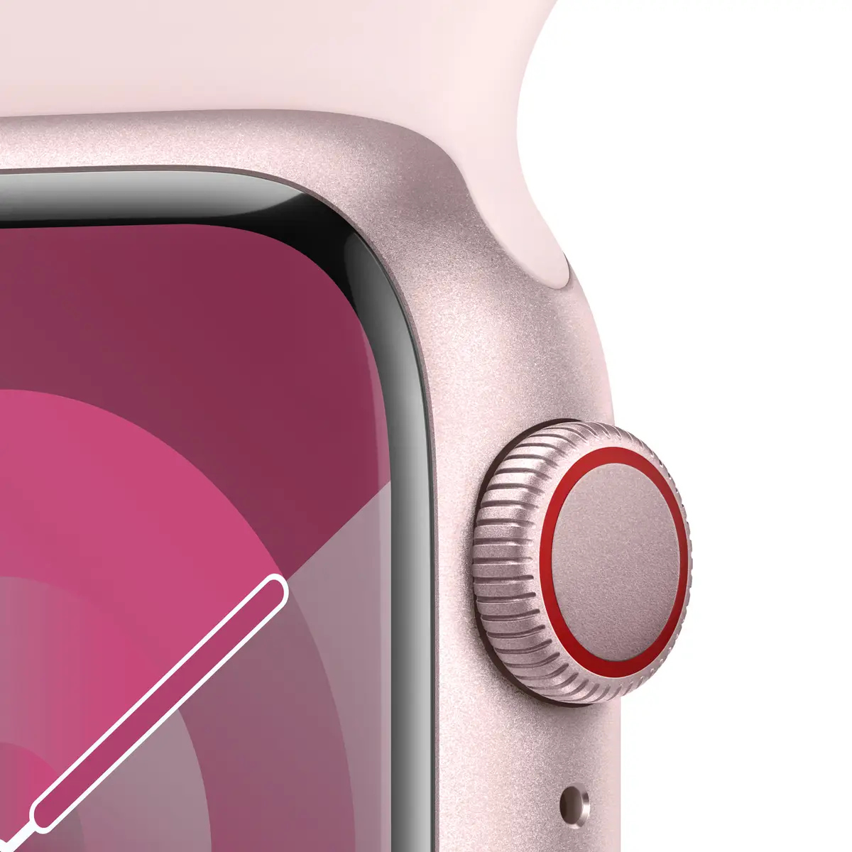 Watch S9 Aluminium Cellular 41mm Rose (Sportarmband hellrosa) M/L